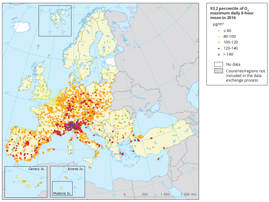 Právě si prohlížíte Kvalita ovzduší v Evropě – Díl 3. – Troposférický ozon